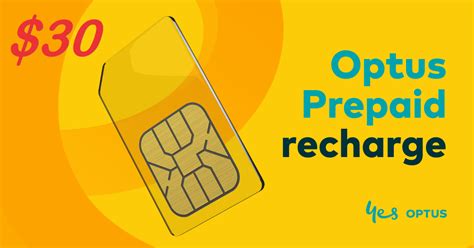 Optus prepaid recharge card